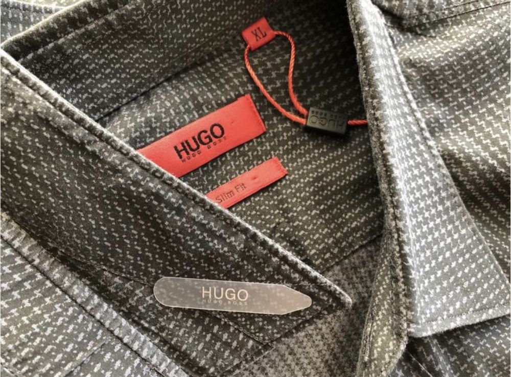 HUGO by Hugo Boss рубашка, цвет антрацит, XL (Zilli)