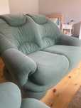 Sofa welurowa zieleń butelkowa