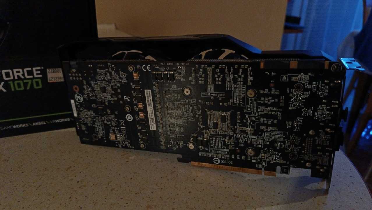 Gigabyte GTX 1070 8GB WindForce OC stan doskonały z komputera
