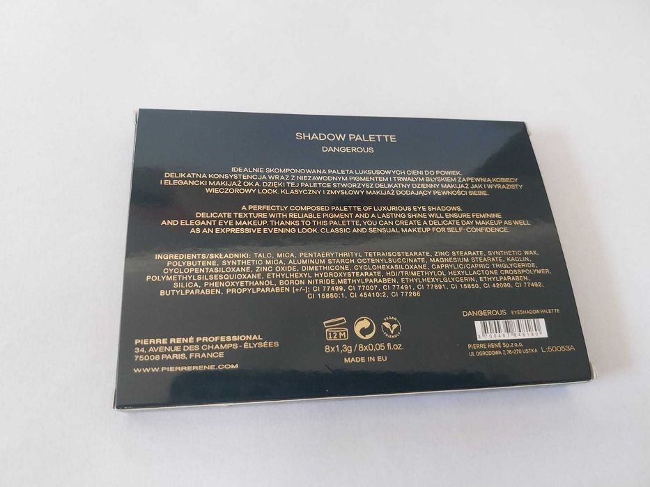 Eyeshadow paleta 8 cieni Dangerous Pierre Rene