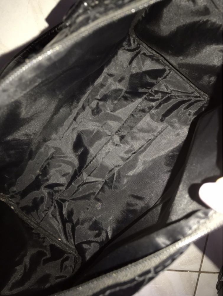 Torebka lakierowana shopper kuferek