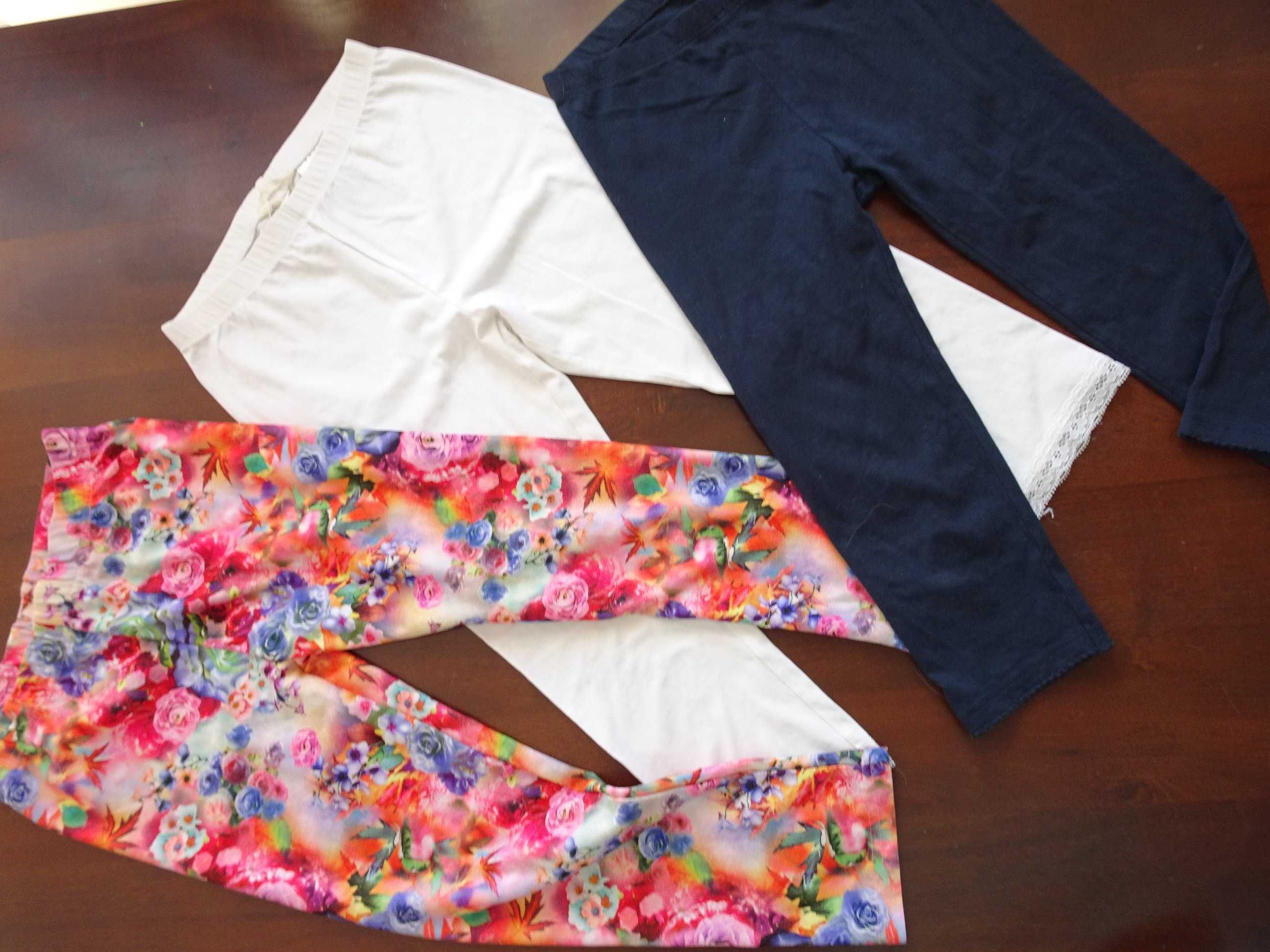 H&M legginsy 3 szt getry 134