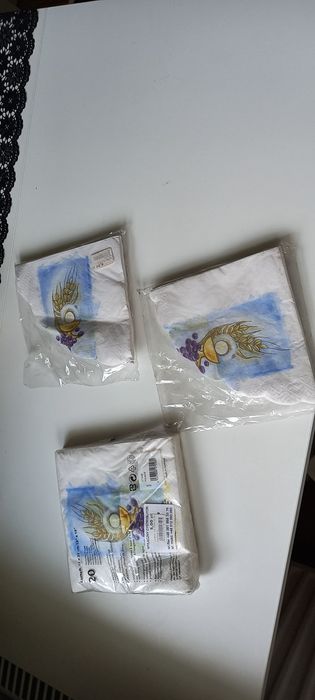 Serwetki papierowe 3op. okolicznościowe, komunia, chrzest, prymicje