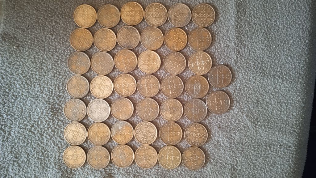 Lote de moedas portuguesas de 50 centavos