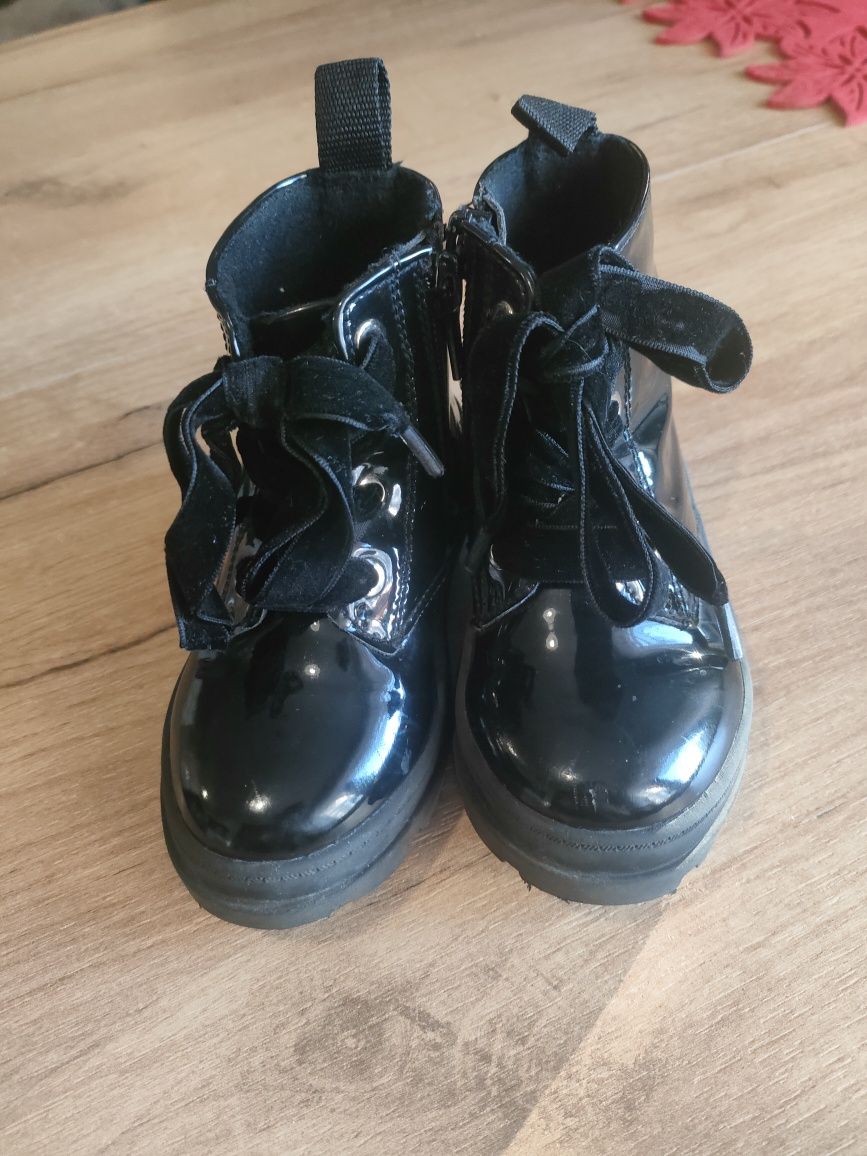 Czarne botki h&m 23