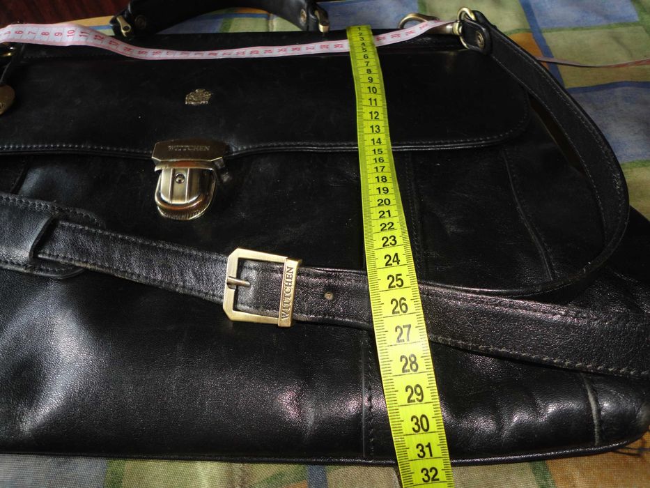 сумка -портфель ,чорна шкіра ,Wittchen