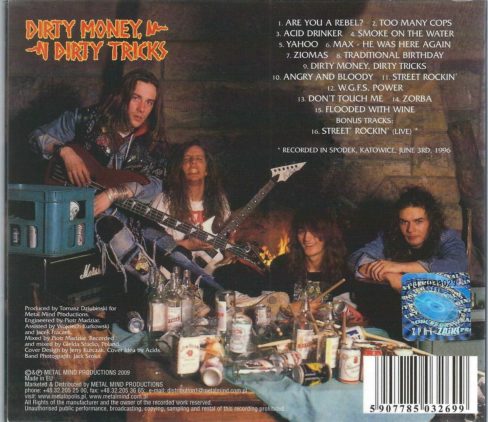 CD Acid Drinkers - Dirty Money, Dirty Tricks (2009 Digipack)