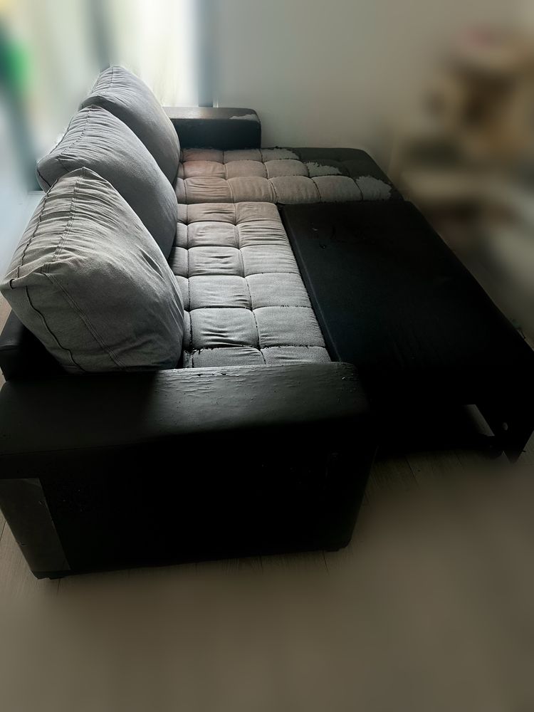 Sofá chaise longue + cama