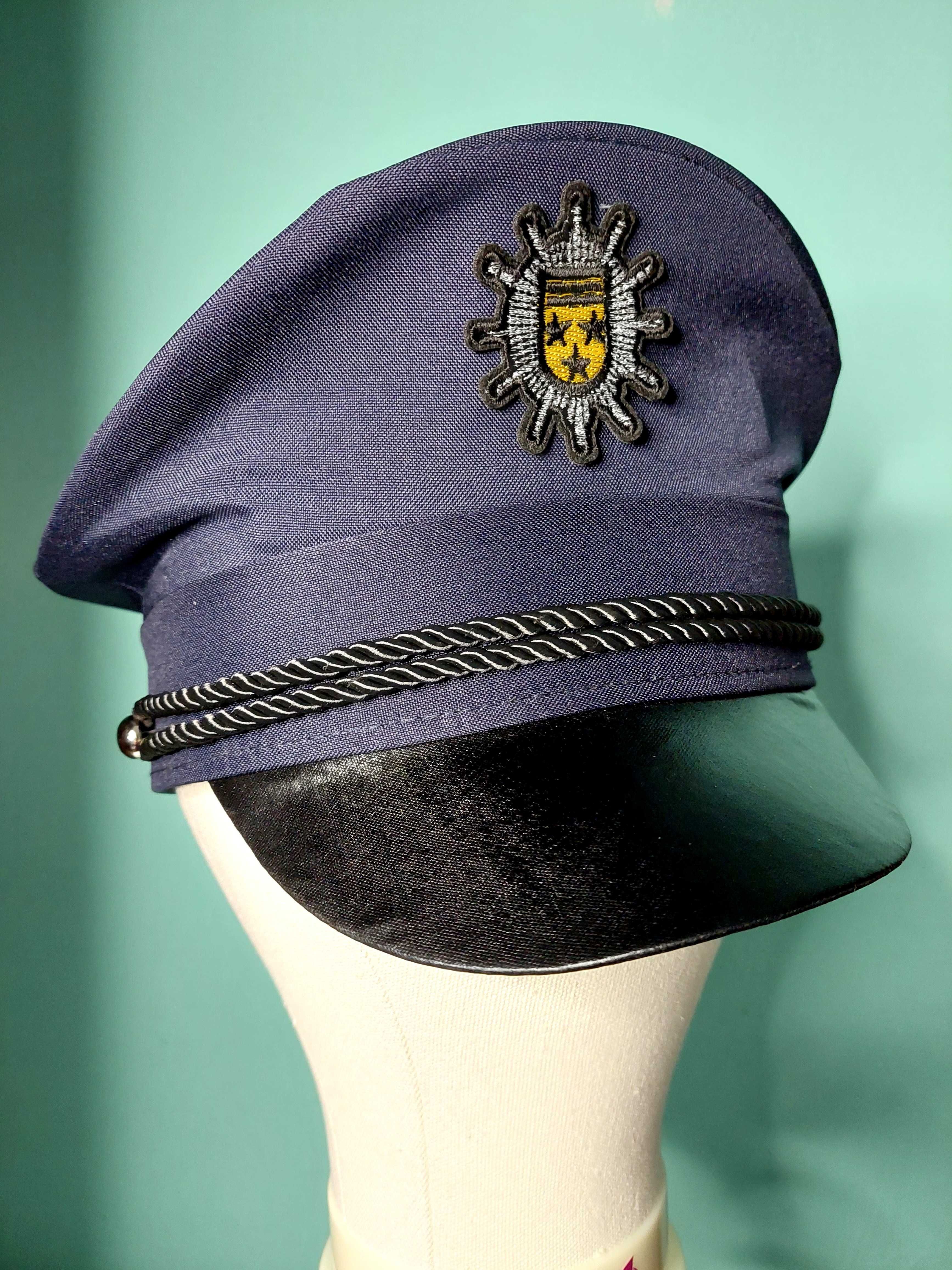 Czapka policjanta karnawałowa
