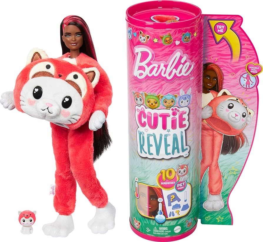 Лялька Barbie Cutie Reveal кішка-червона панда