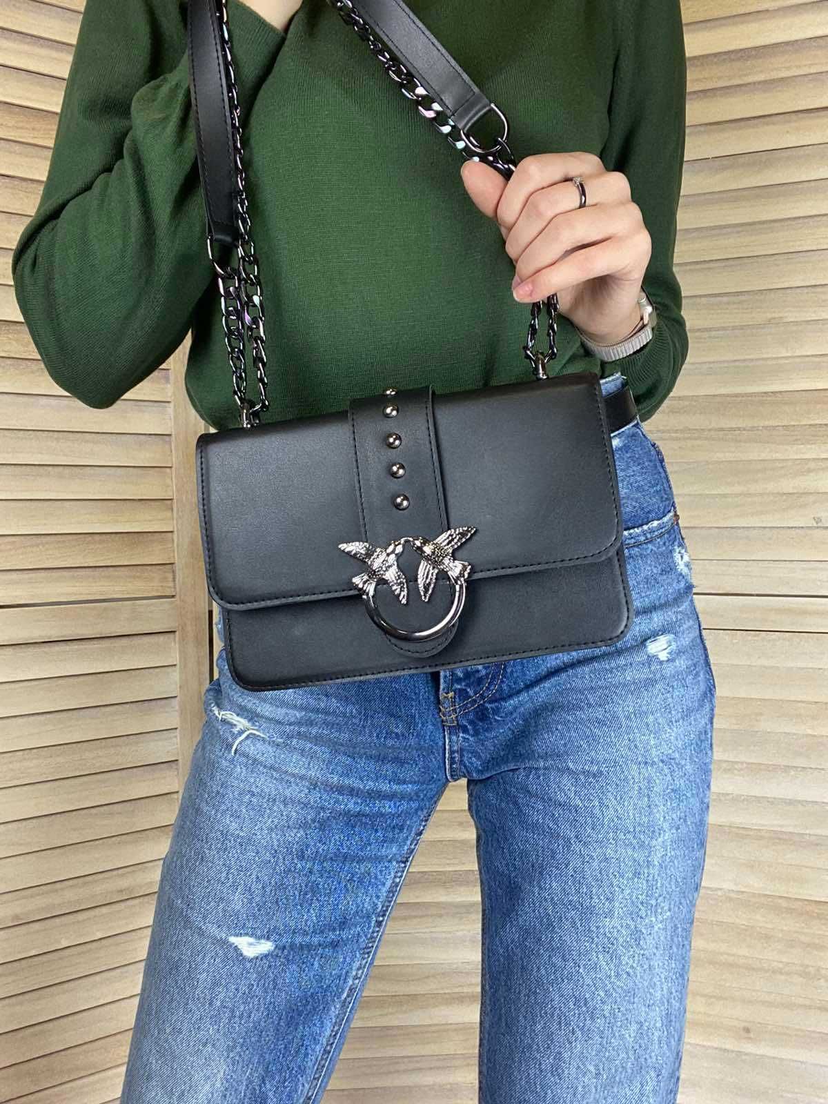 Женская мини сумочка Пинко + кожаный ремень Pinko подарочный набор