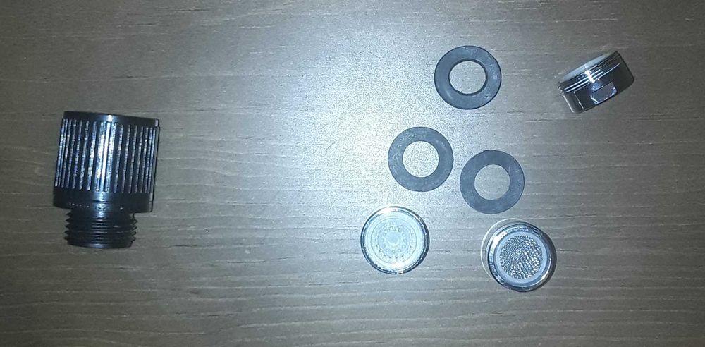 Redutor fluxo chuveiro + 3 Redutores fluxo torneiras