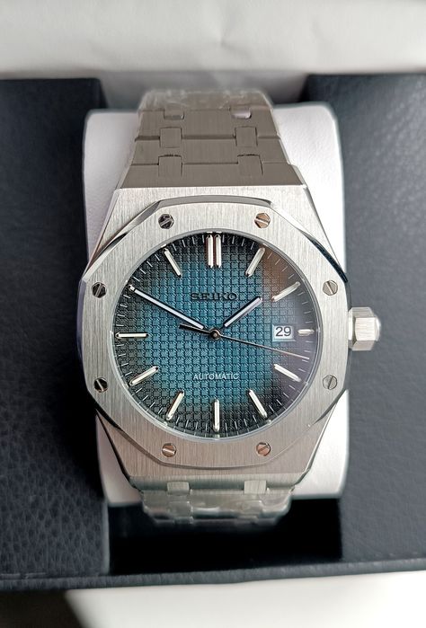 Часы годинник Seiko MOD Audemars з механізмом NH35A