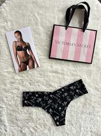 Victoria’s Secret nowe majtki stringi S oryginalne bezszwowe logo