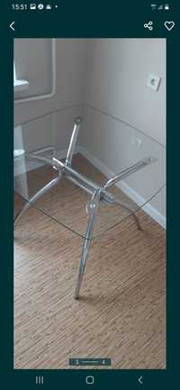 Нбор стеклянный стол для кухни или гостинной и стулья