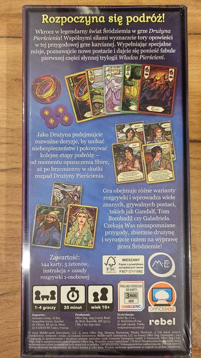 Władca Pierścieni: Drużyna Pierścienia - Wciągająca gra karciana