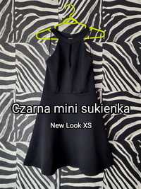 Czarna sukienka mini NEW LOOK XS/34 koktajlowa