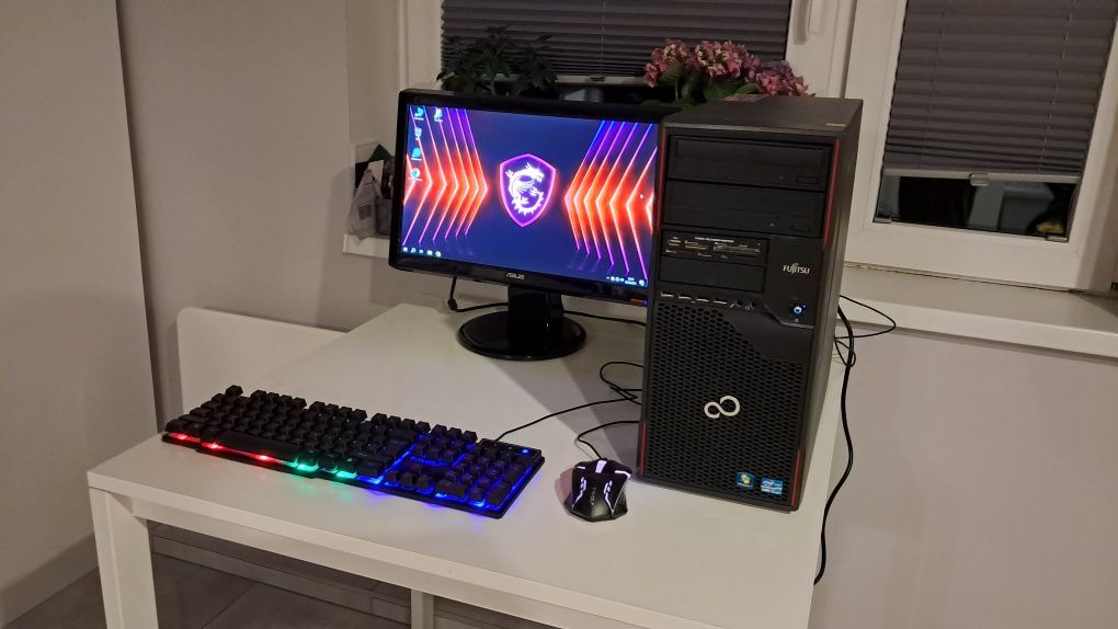 Zestaw Do Gier i3 4x3.3GHz/Grafika-2GB/WiFi/Ram-8GB/SSD+250GB/Monitor