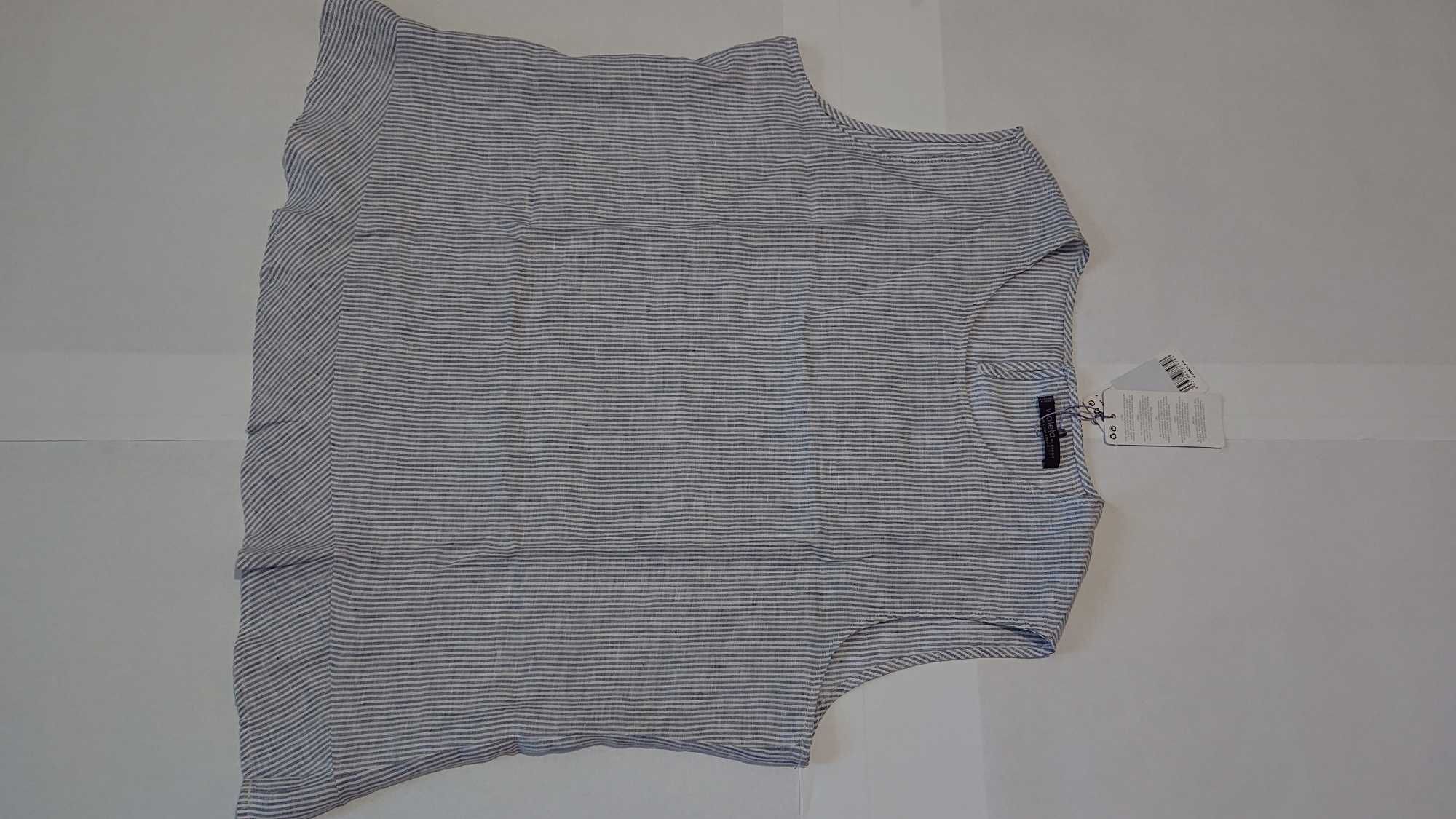 Женская блуза Mango блузка топ 2xl 3xl 54-56 лен лён большой размер