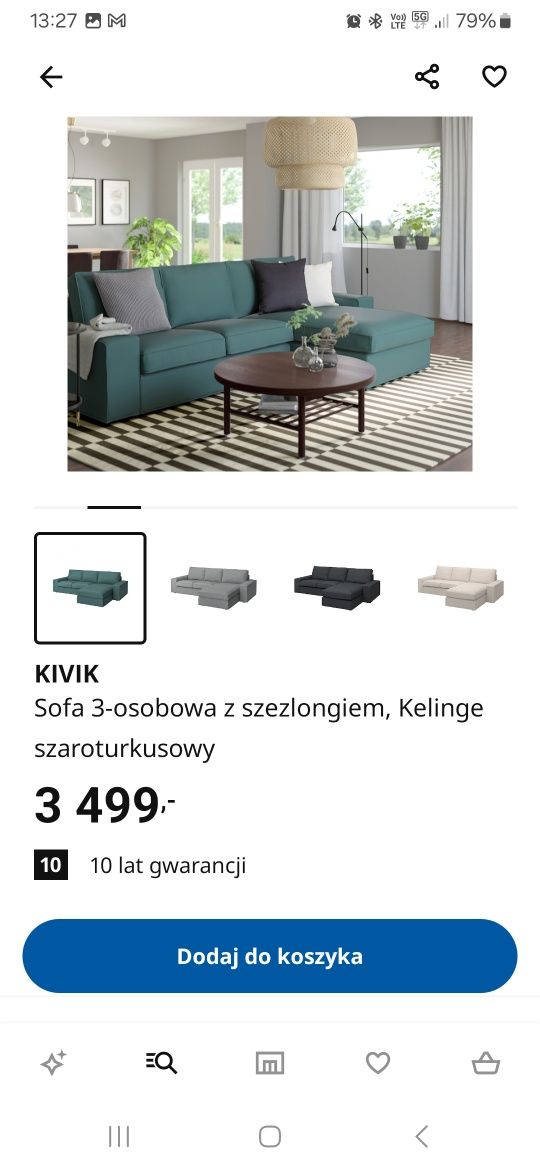 Kanapa, sofa Kivik Ikea