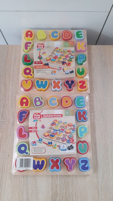 PLAYTIVE JUNIOR Drewniane puzzle edukacyjne alfabet od 2+ nr1