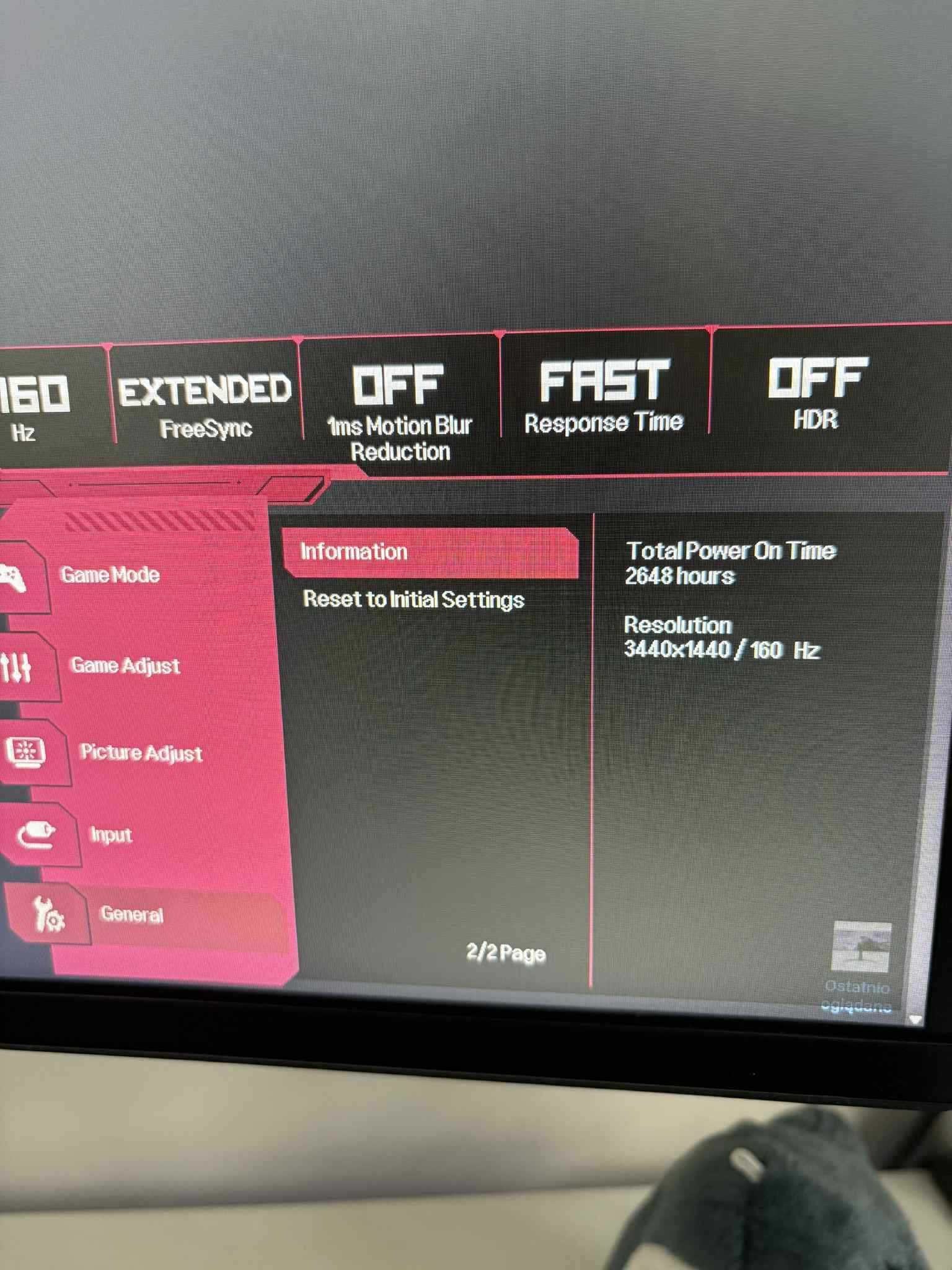 Monitor LG UltraWide 34”  160Hz, 1ms, Curved, QHD gaming
