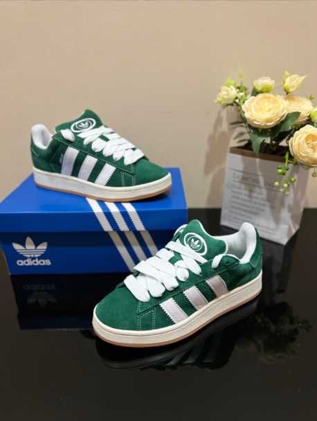 adidas Campus 00s DarkGreen Cloud White 39