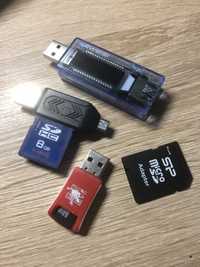 Тестер usb,  міні картрідери