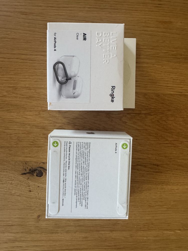 Nowe słuchawki Apple Airpods 4 z etui oryginalne nieotwierane