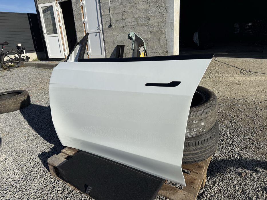 Двері до Тесла модель Y, Tesla model Y, перід ліві, білі