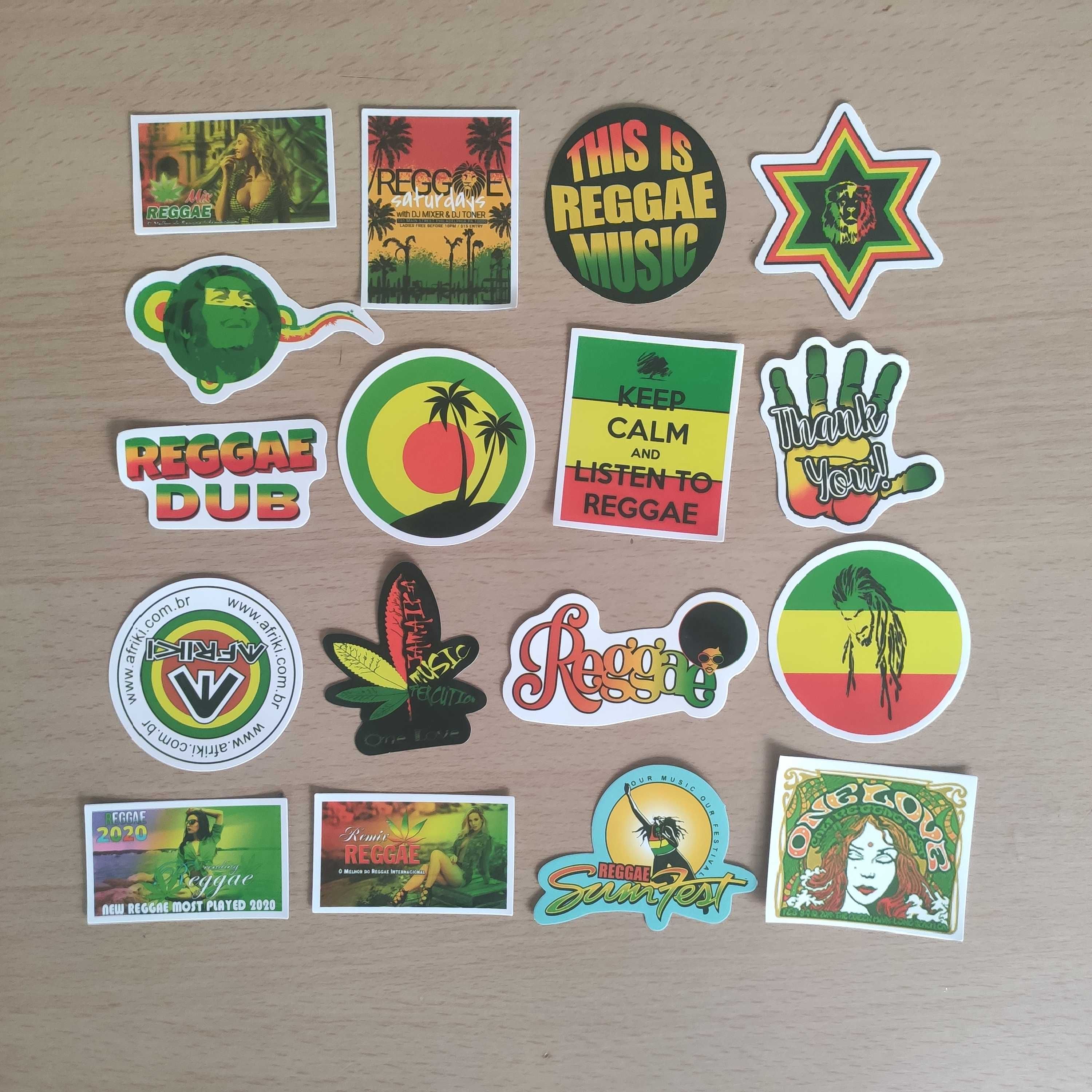 Packs 50 Stickers Autocolantes Reggae