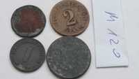 D4+ M120, zestaw monet 2 pfennig 1874 ,2 grosze różne starocie
