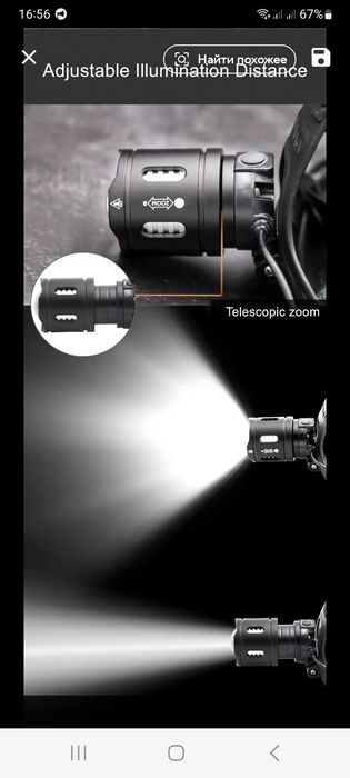 Продам фонарь налобный