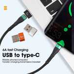Adapter Connector OTG USB 3.0 to USB Type C, Data Converter, 6A