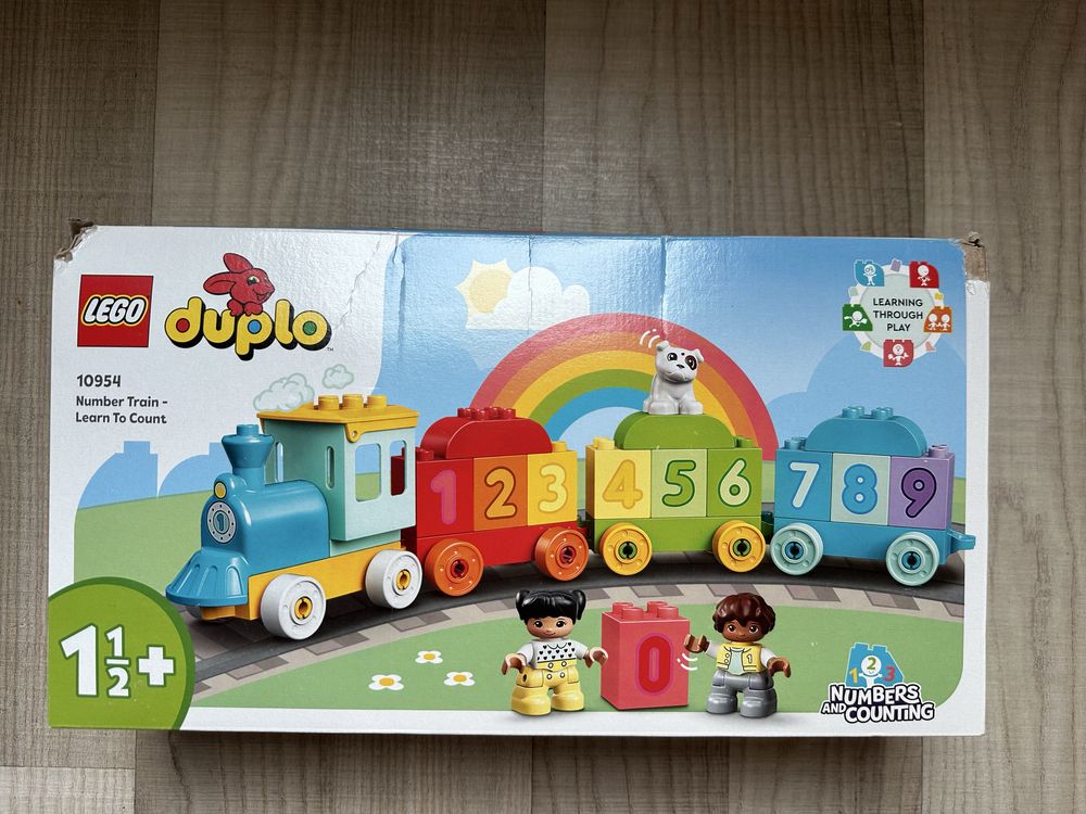 Новий конструктор Lego Duplo Потяг із цифрами (пошкоджена коробка)