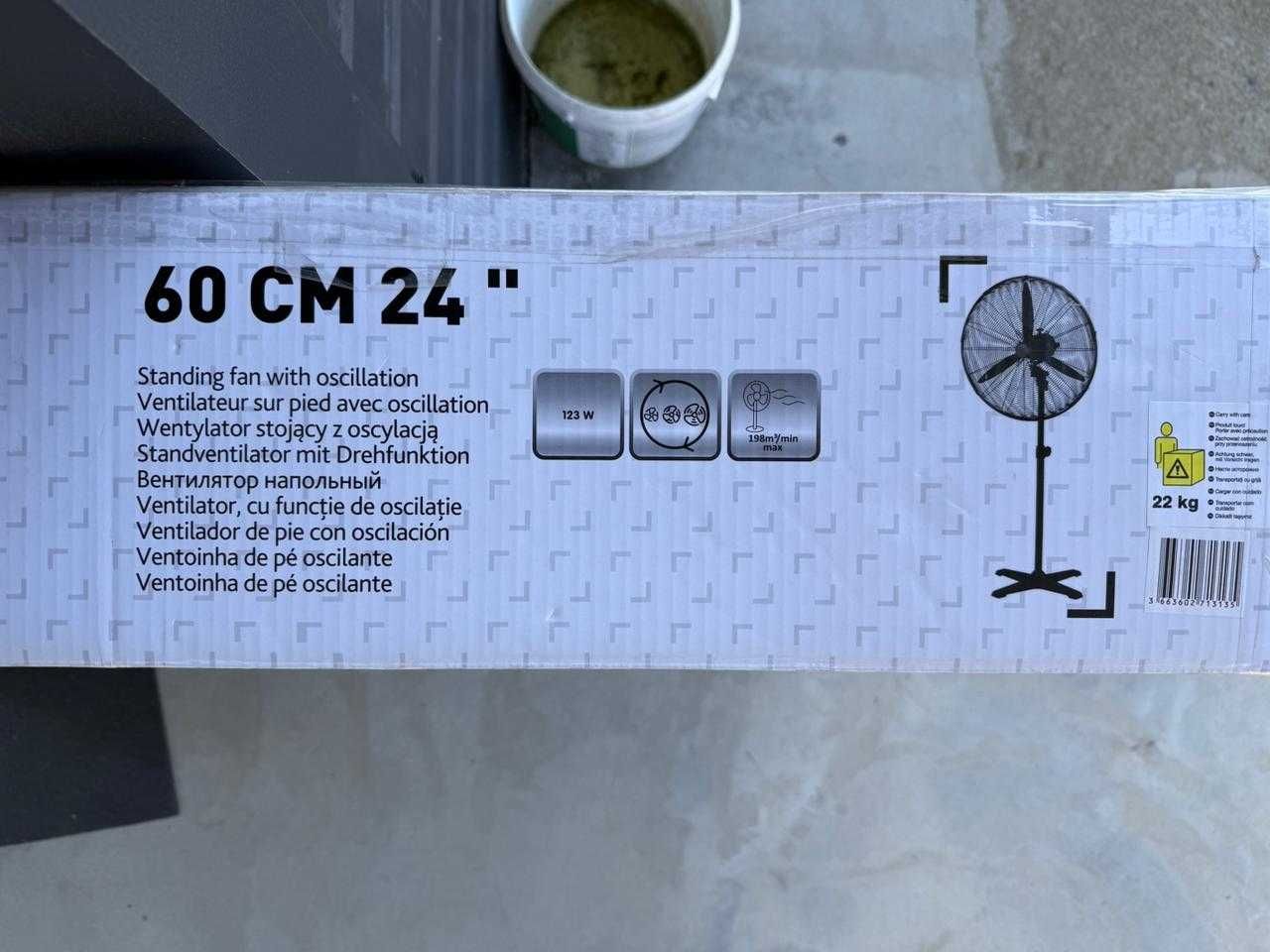 Nowy duży wentylator stojący Blyss 60cm 123W