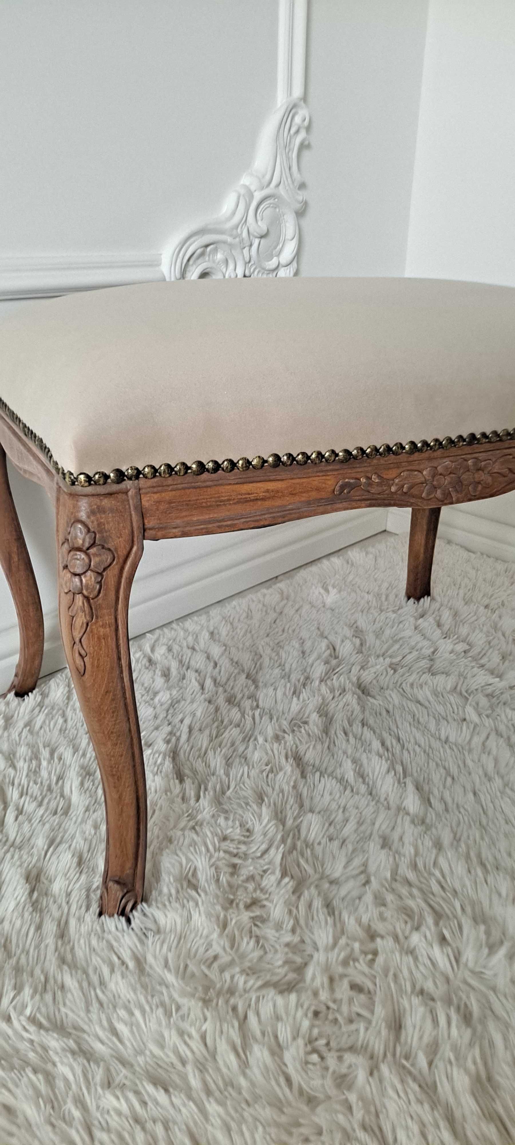 Stylowa pufa, siedzisko, ławeczka Shabby Chic, Ludwik, Ludwikowska