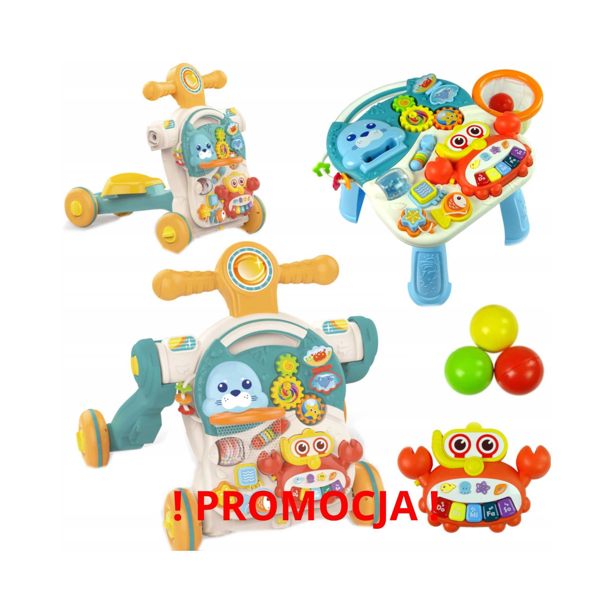 MEGA Chodzik Interaktywny Pchacz 3 w 1 Jeździk PROMOCJA NOWOŚĆ