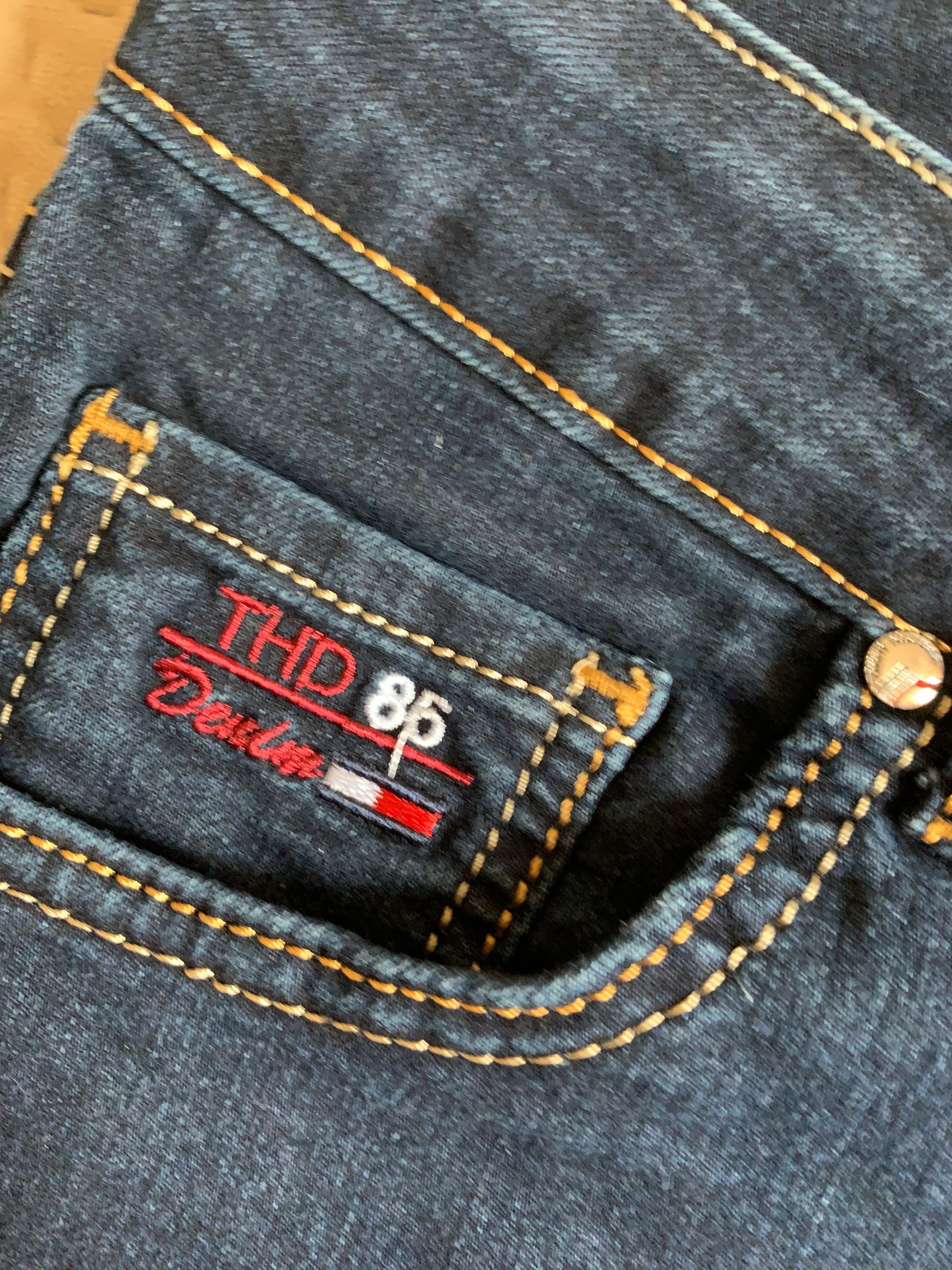 Spodnie damskie Tommy Hilfiger granatowe