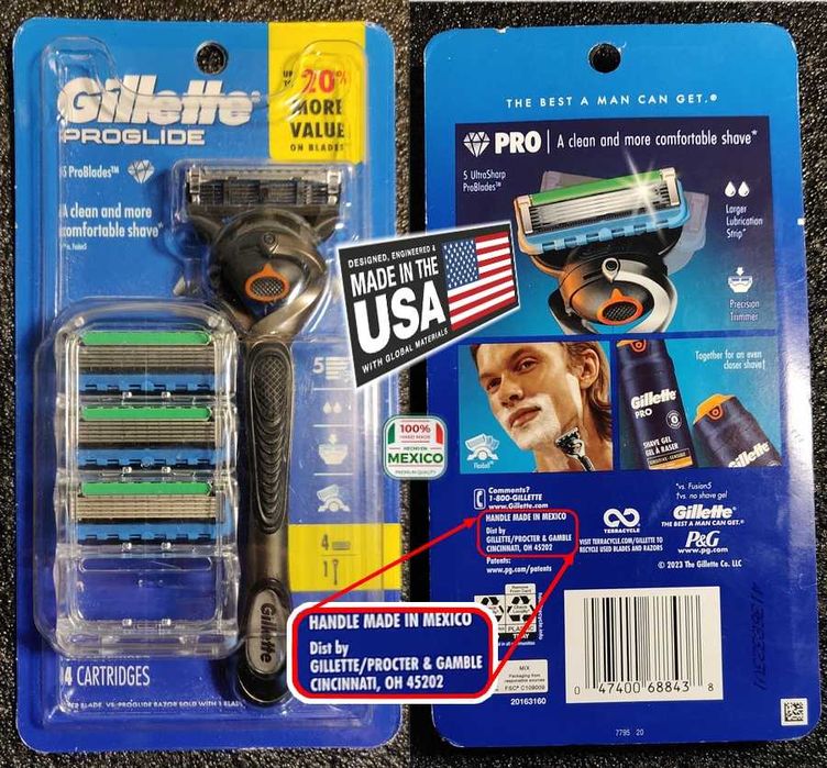 Подарочный набор: Gillette Man| станок с кассетами + гель| made in USA