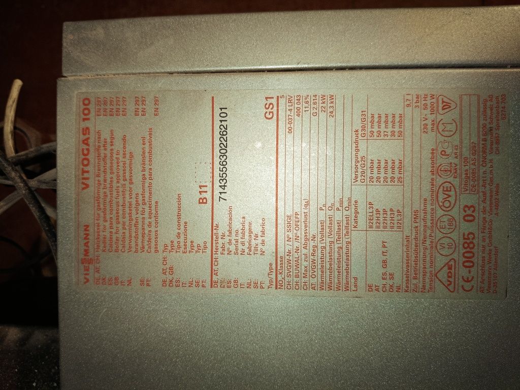 Piec gazowy Vitogas 100 Viessmann