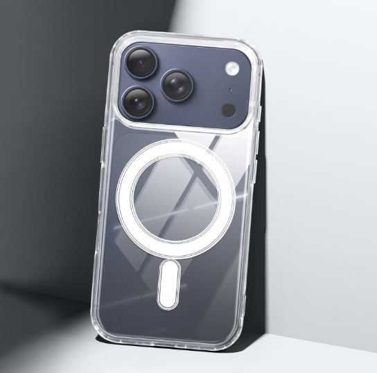 CAPA TRANSPARENTE MAGSAFE IPHONE 17 PRO E PRO MAX