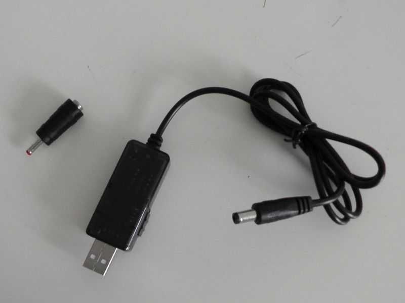 Zasilacz konwerter USB DC z 5V do 9V 1A i 12V 0,8A LCD
