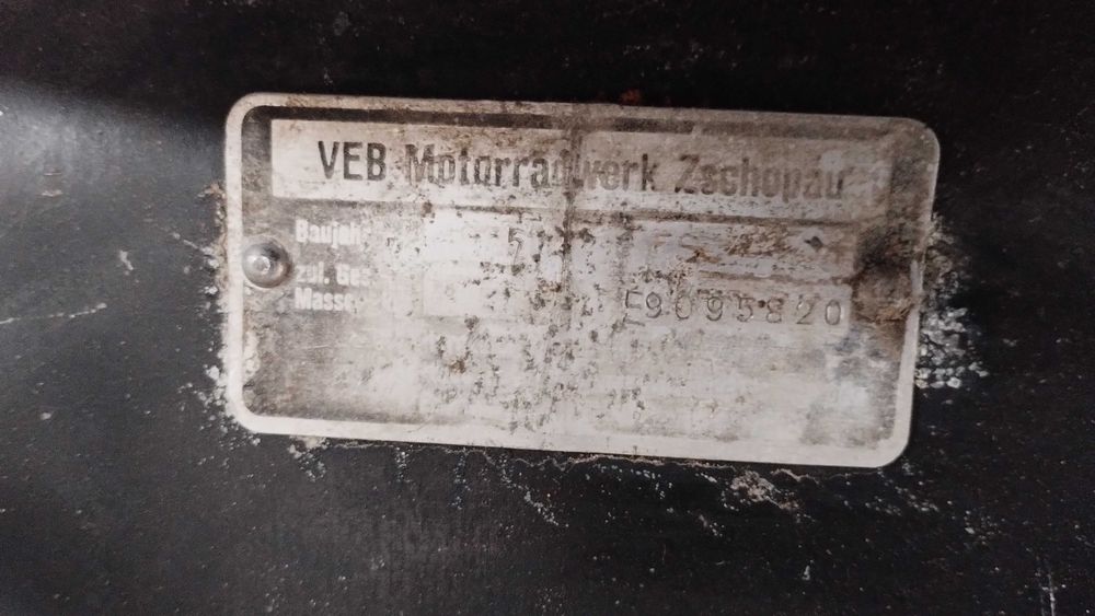 Motor Motocykl MZ ES 150 z Niemiec 1975r na chodzi ZSCHOPAU Trophy