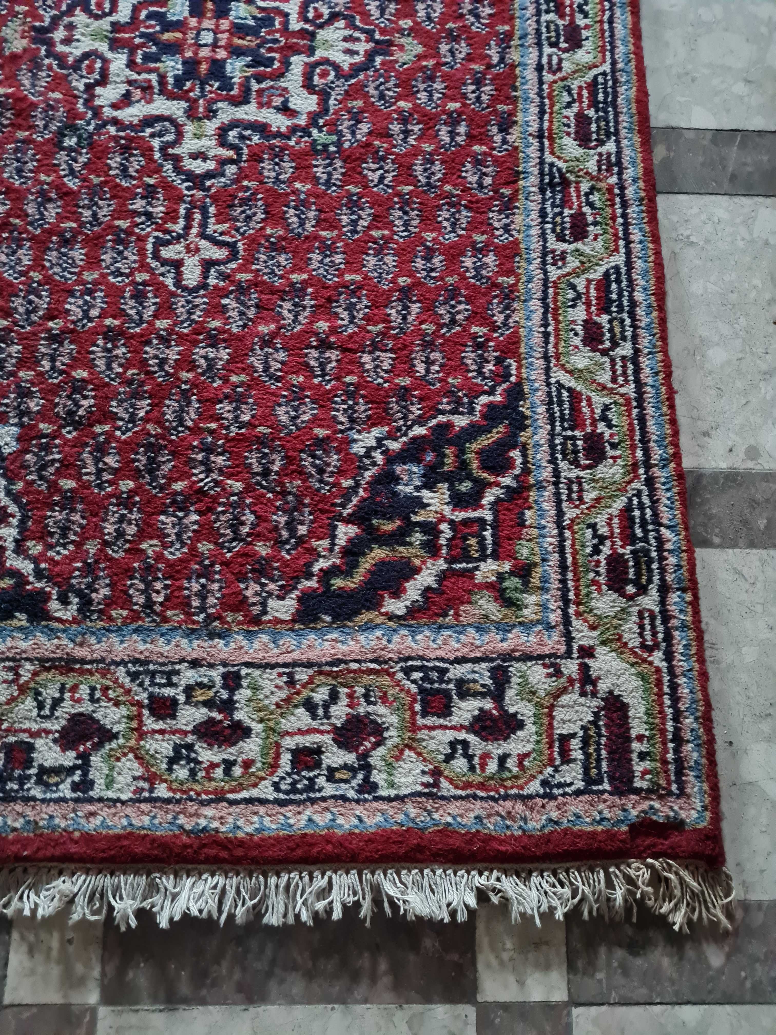 antigo tapete oriental pura lã