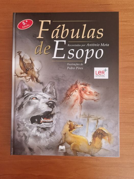 Livro "Fábulas de Esopo", recontadas por António Mota
