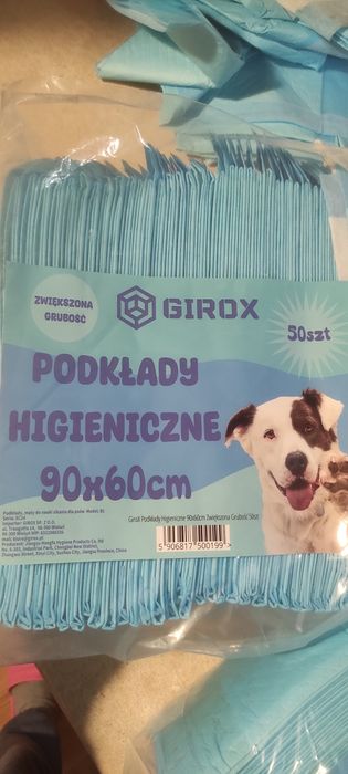 Podkłady higieniczne 90x60 cm, dla psa, kota, dziecka
