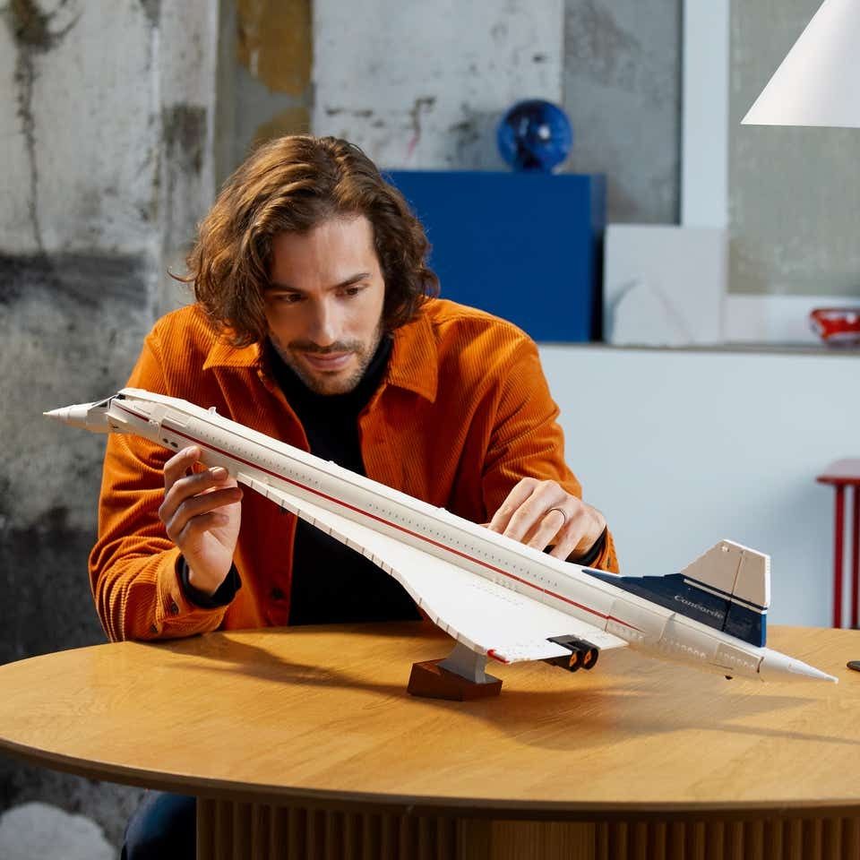 Конструктор 1в1 як LEGO Icons Concorde (2083 дет) з коробкою