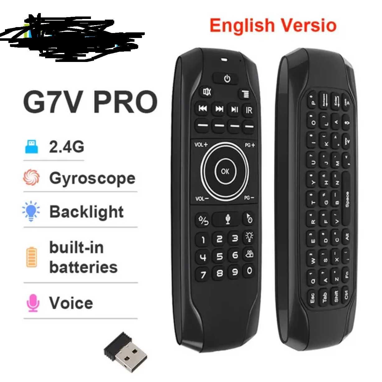 G7V PRO wielofunkcyjna podświetlana  led Mini żyroskop