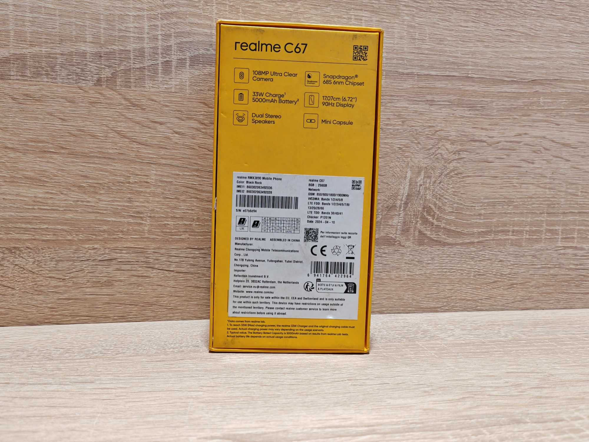 Smartfon realme C67 8 GB/256 GB LTE czarny